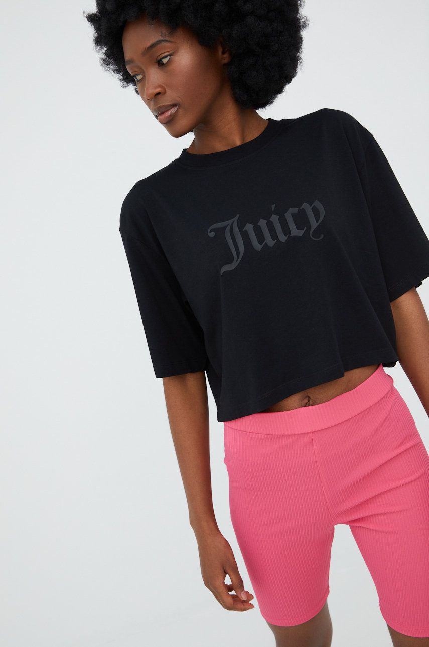 Juicy Couture t-shirt damski kolor czarny