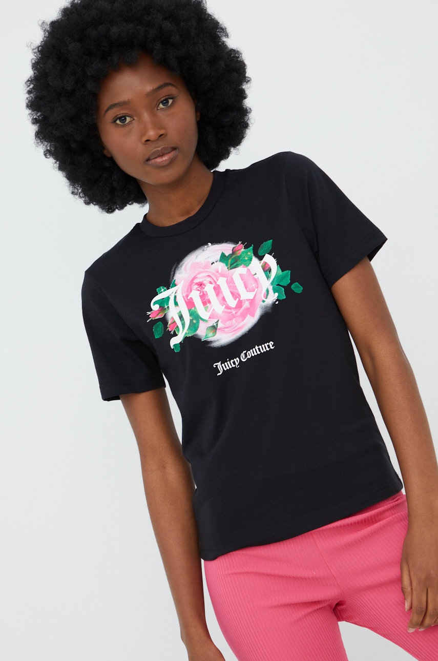 

Футболка Juicy Couture женская цвет чёрный