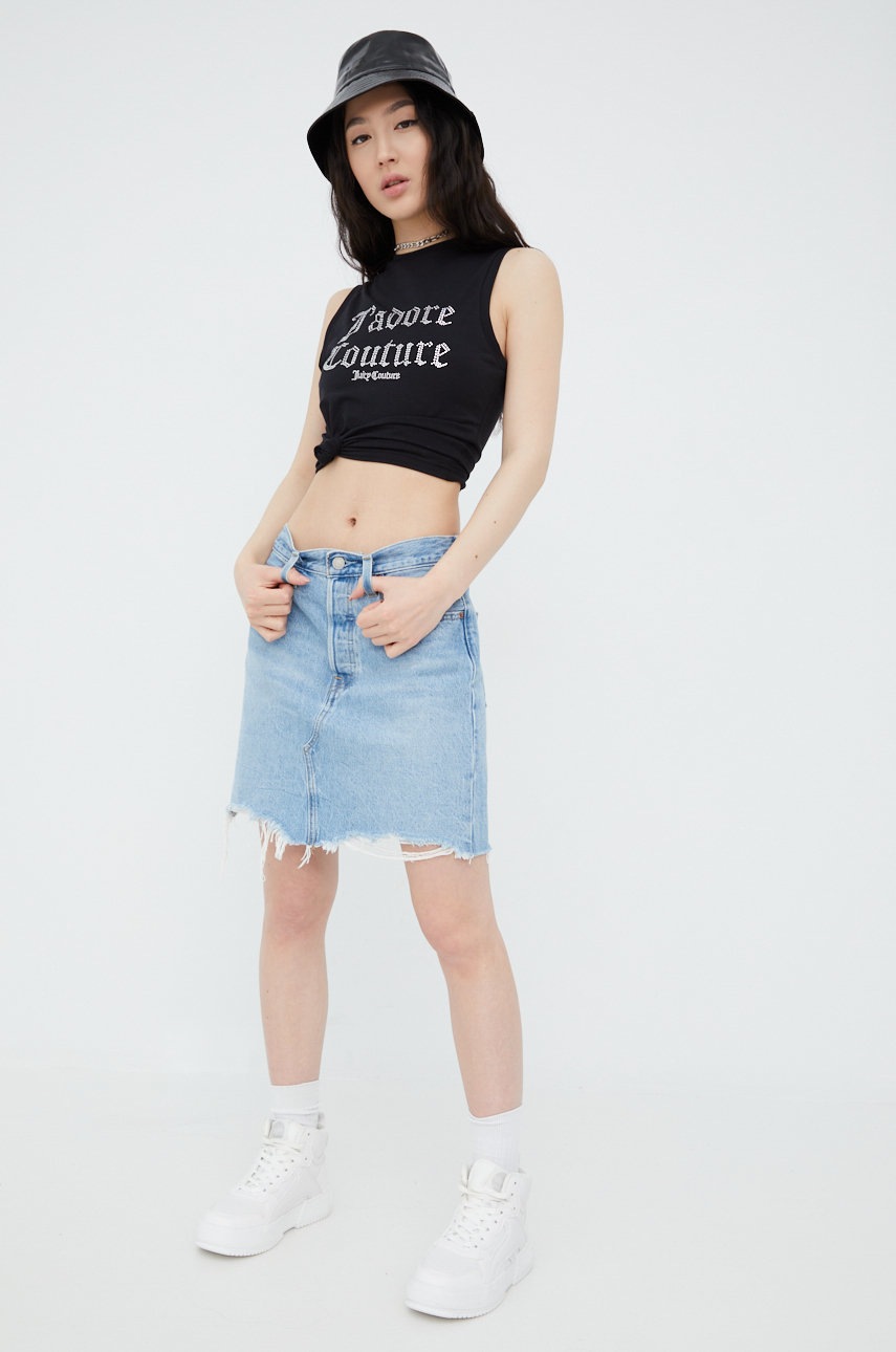 

Топ Juicy Couture женский цвет чёрный