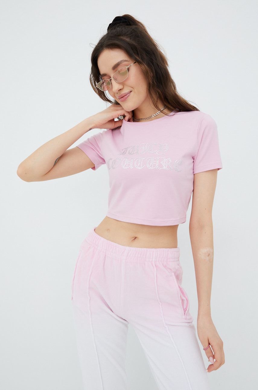 

Футболка Juicy Couture женская цвет розовый