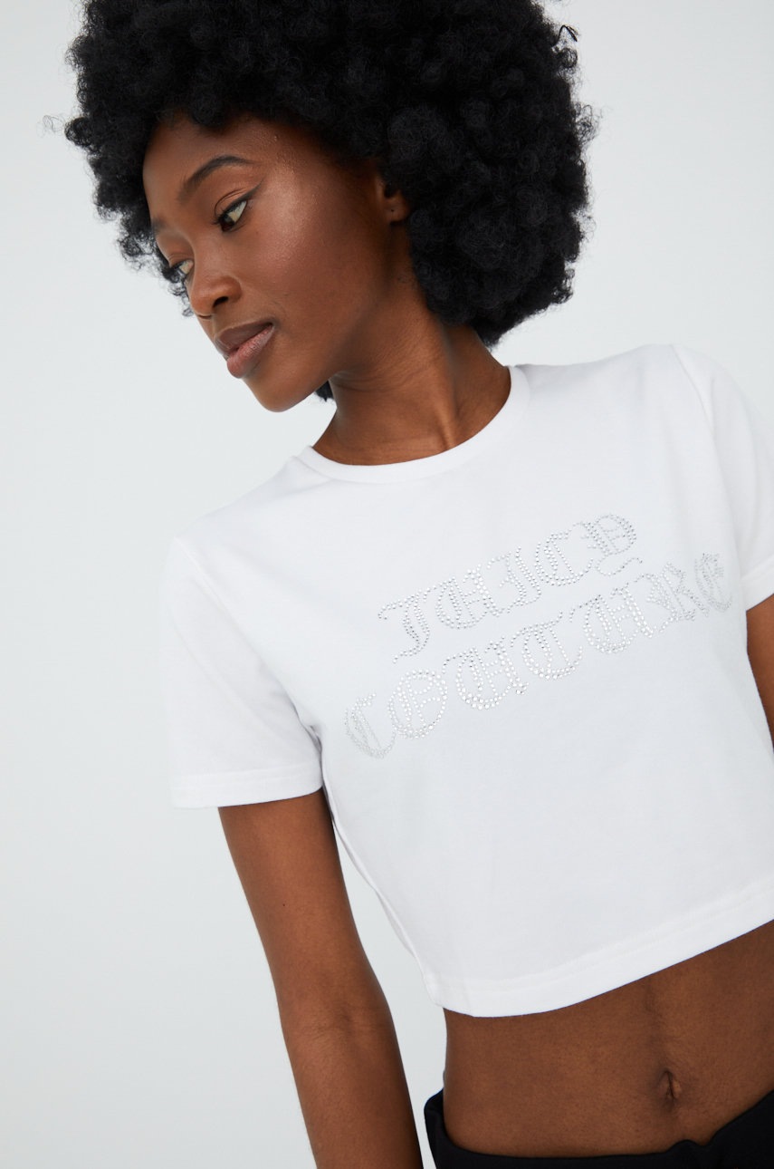 

Тениска Juicy Couture в бяло, Бял