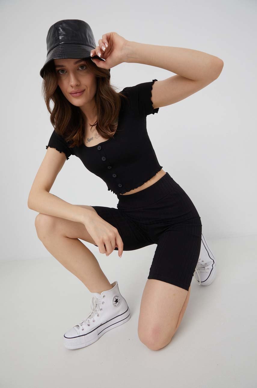 

Тениска Brave Soul дамски в черно, Черен