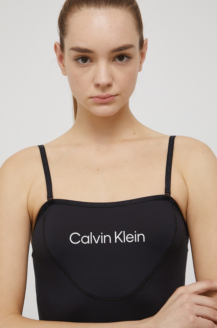 

Топ за трениране Calvin Klein Performance Big Idea в черно, Черен