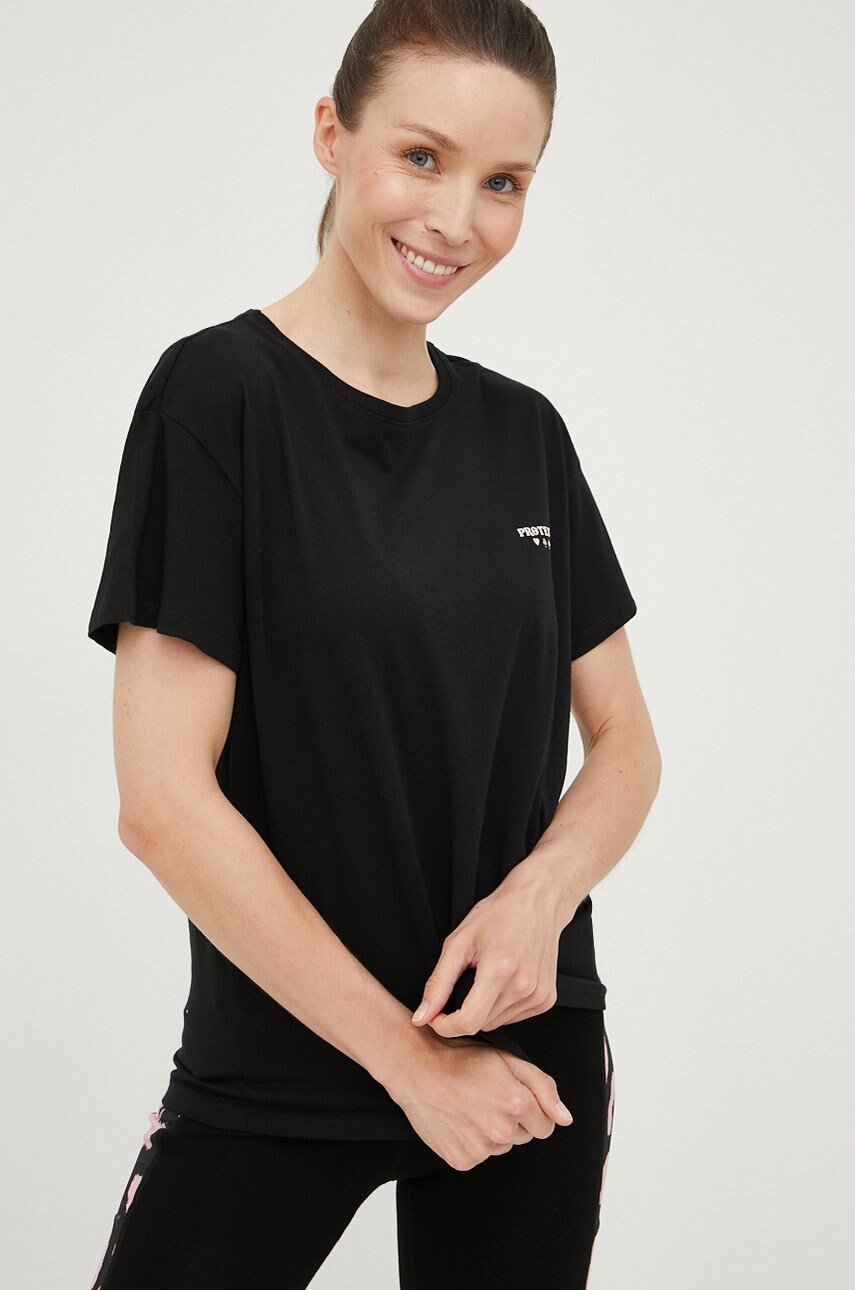 Protest tricou din bumbac culoarea negru