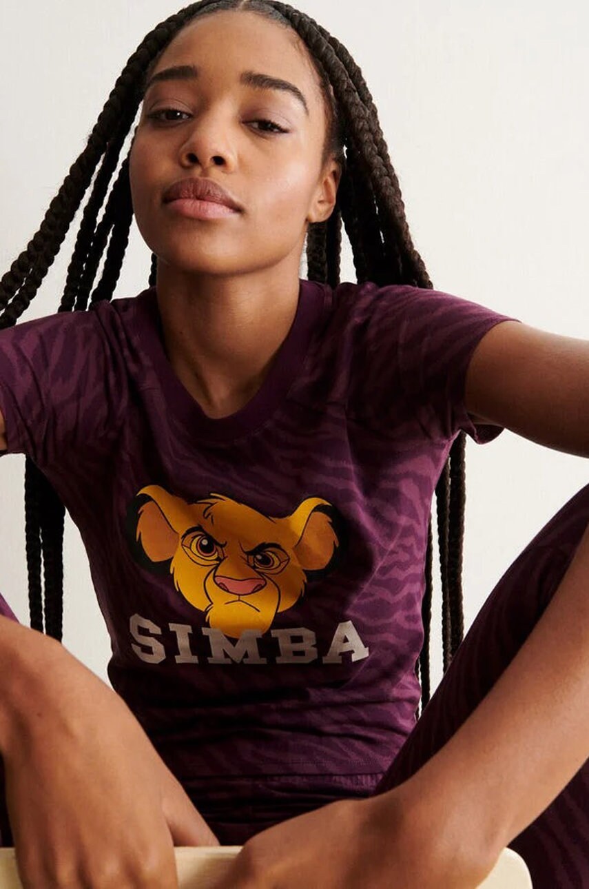 Undiz tricou femei, culoarea violet