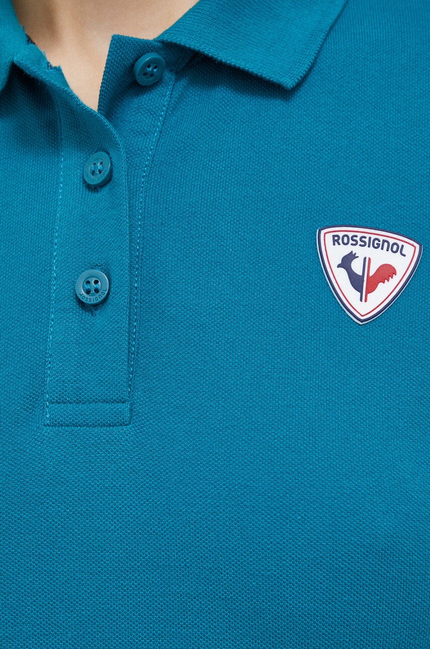 Βαμβακερό μπλουζάκι Rossignol χρώμα: πράσινο φωτογραφία