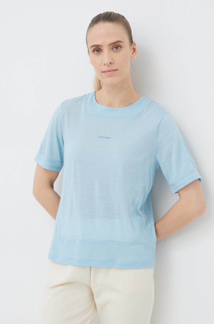 

Спортна тениска Icebreaker Zoneknit, Син
