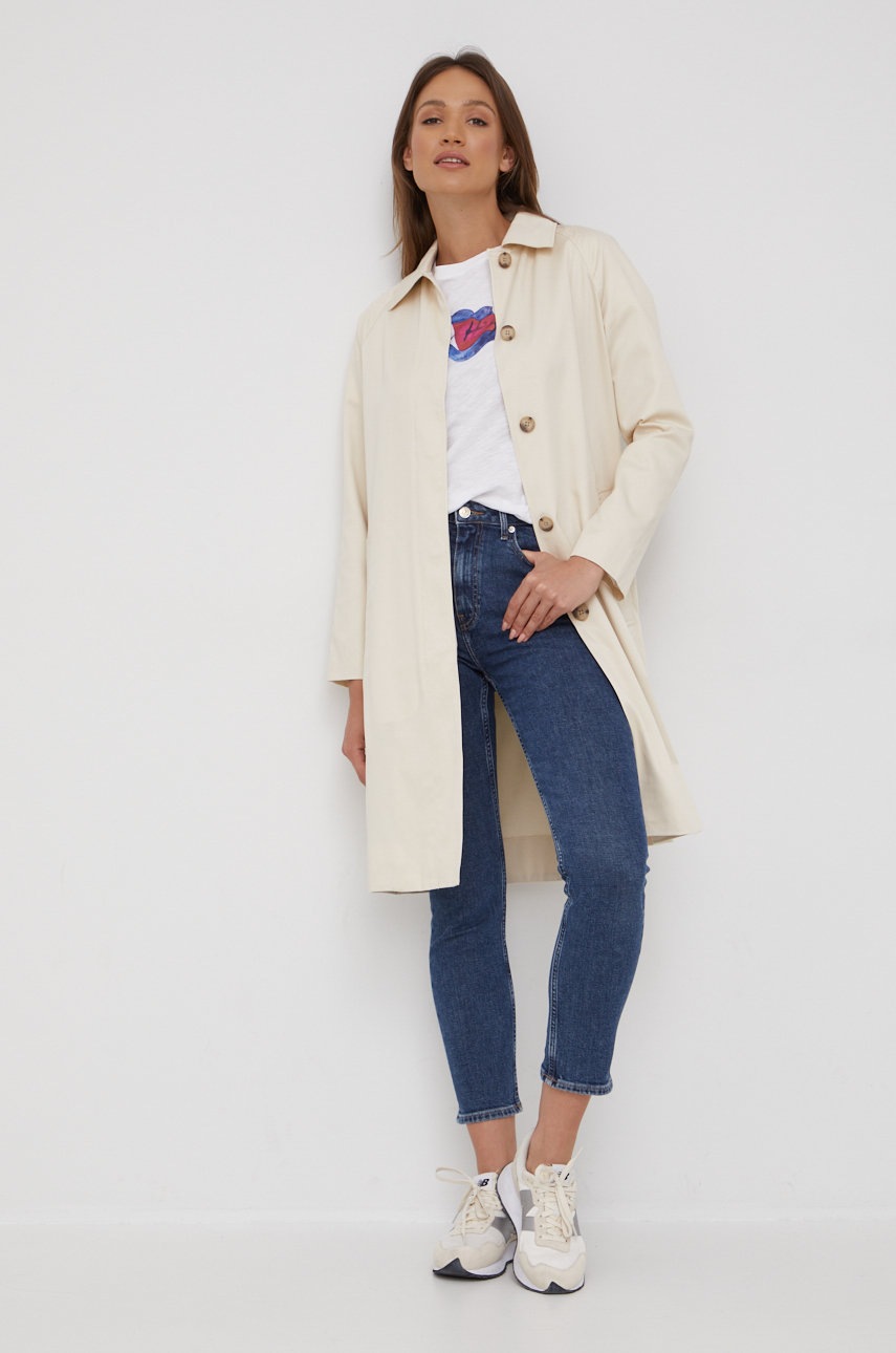 

Хлопковая футболка Tommy Hilfiger цвет белый
