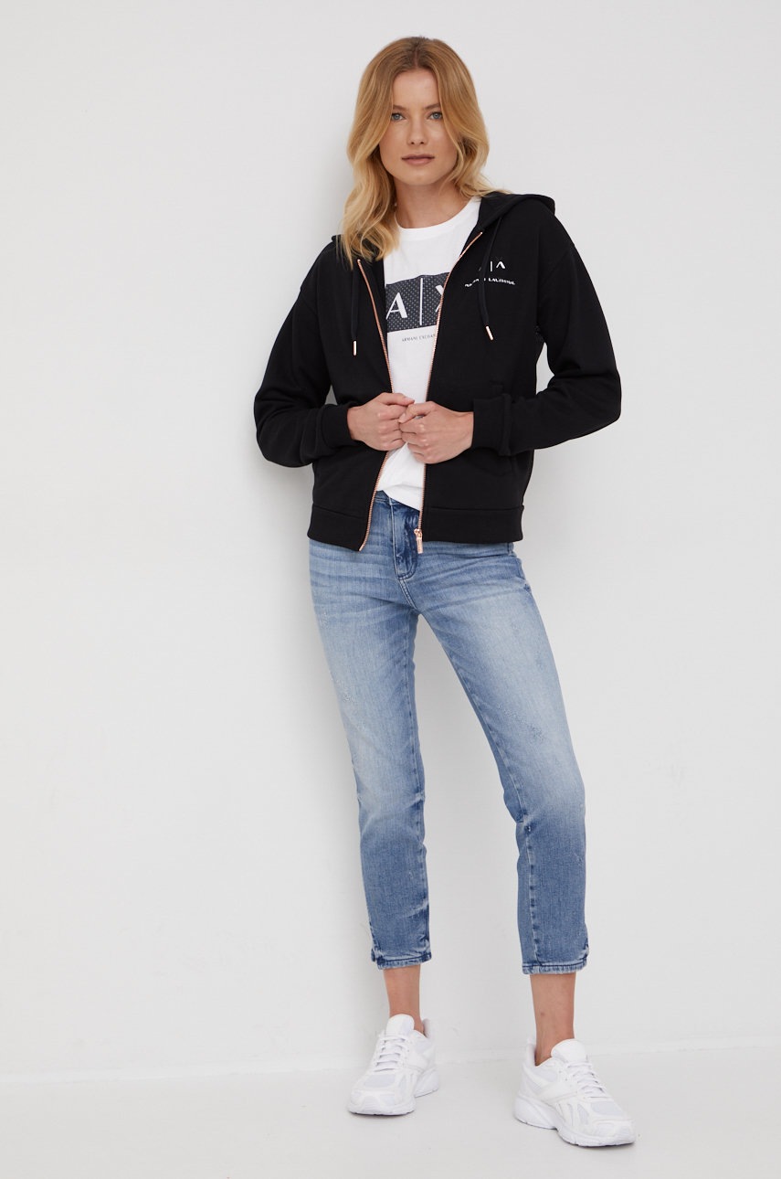 

Хлопковая футболка Armani Exchange цвет белый