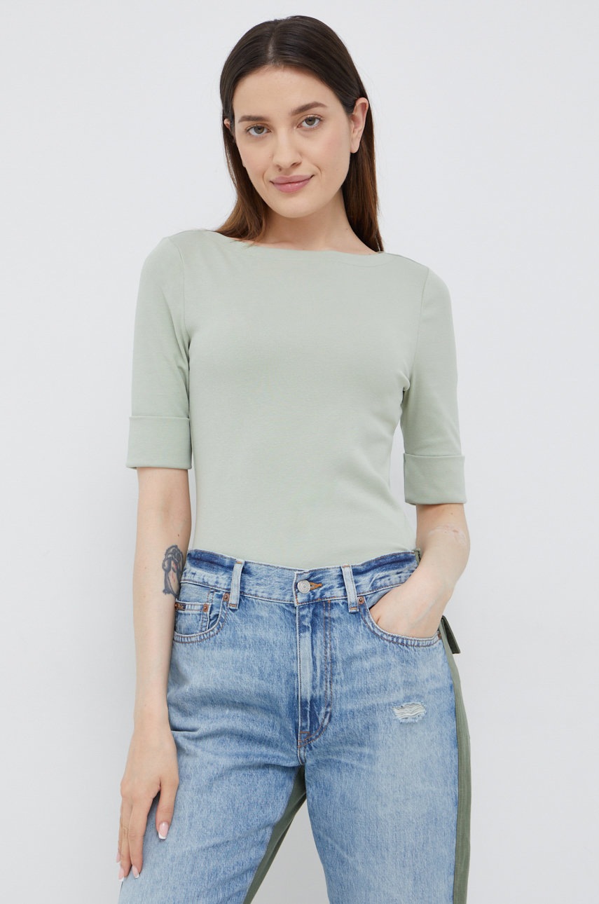 

Тениска Lauren Ralph Lauren в зелено, Зелен