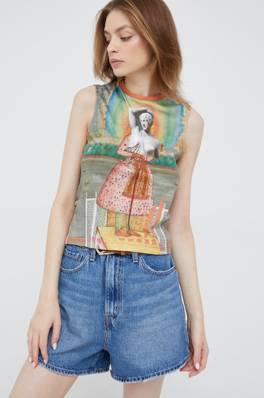 Desigual top din bumbac
