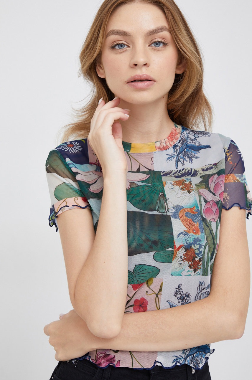 

Тениска Desigual, Многоцветен