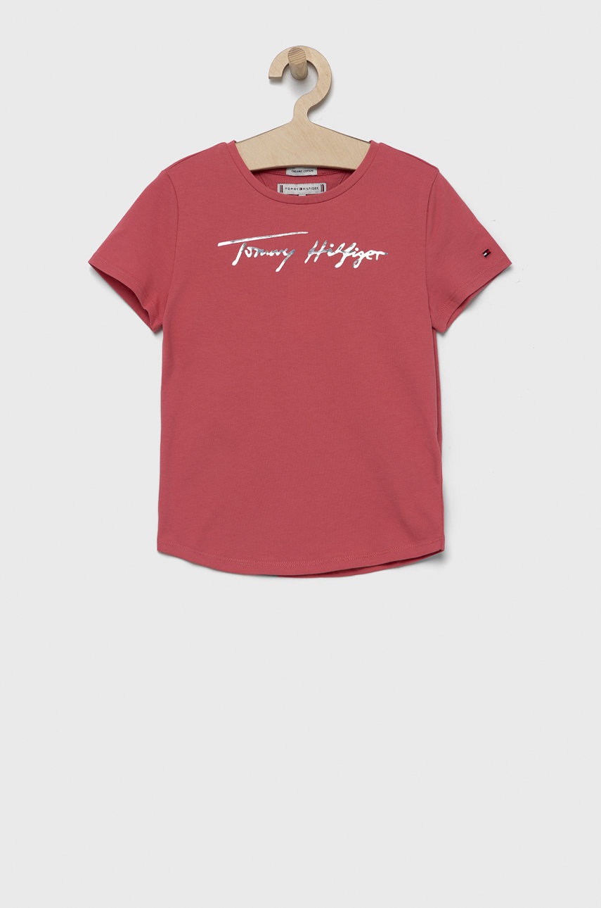 

Дитяча бавовняна футболка Tommy Hilfiger