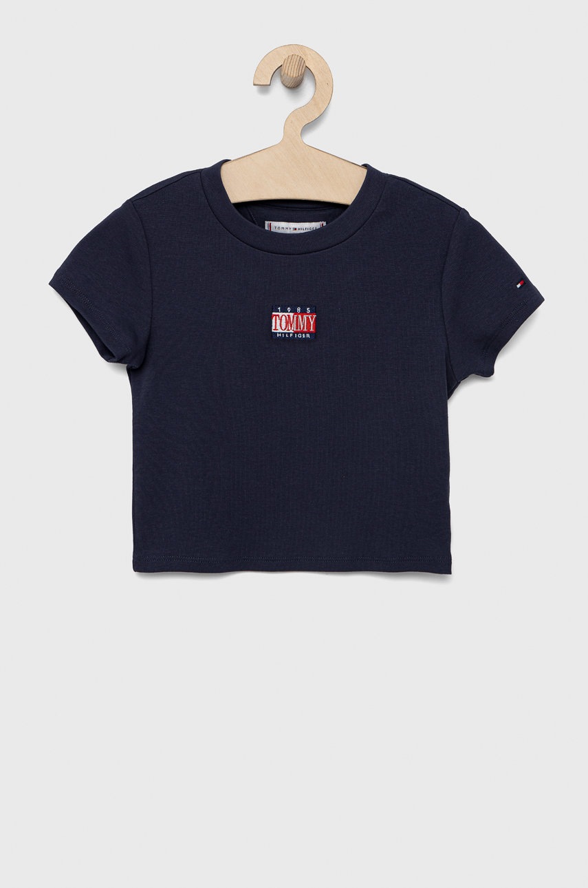 

Детска тениска Tommy Hilfiger в тъмносиньо, Тъмносин