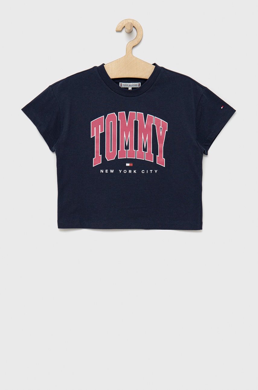 

Дитяча футболка Tommy Hilfiger колір синій
