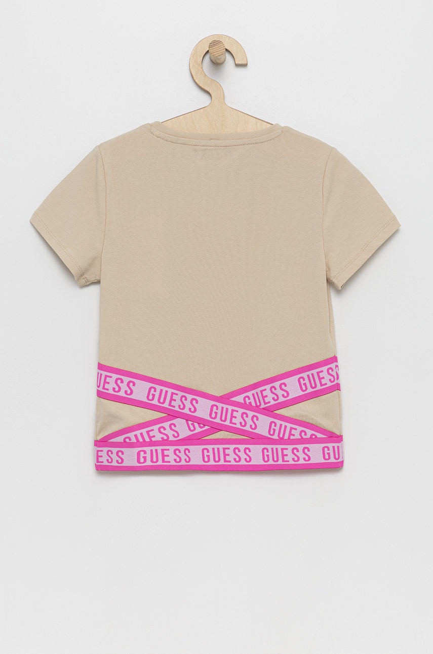

Дитяча футболка Guess колір жовтий