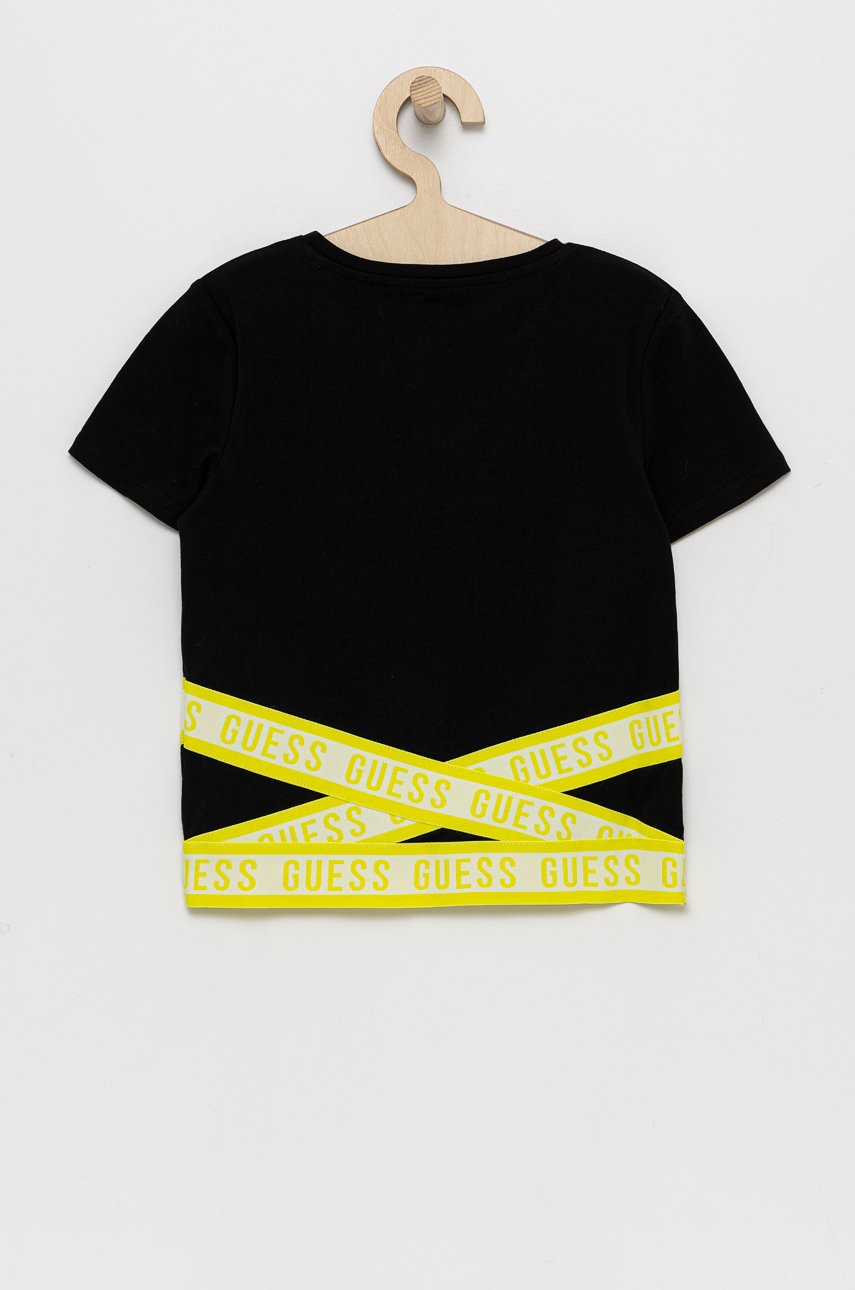 

Дитяча футболка Guess колір чорний