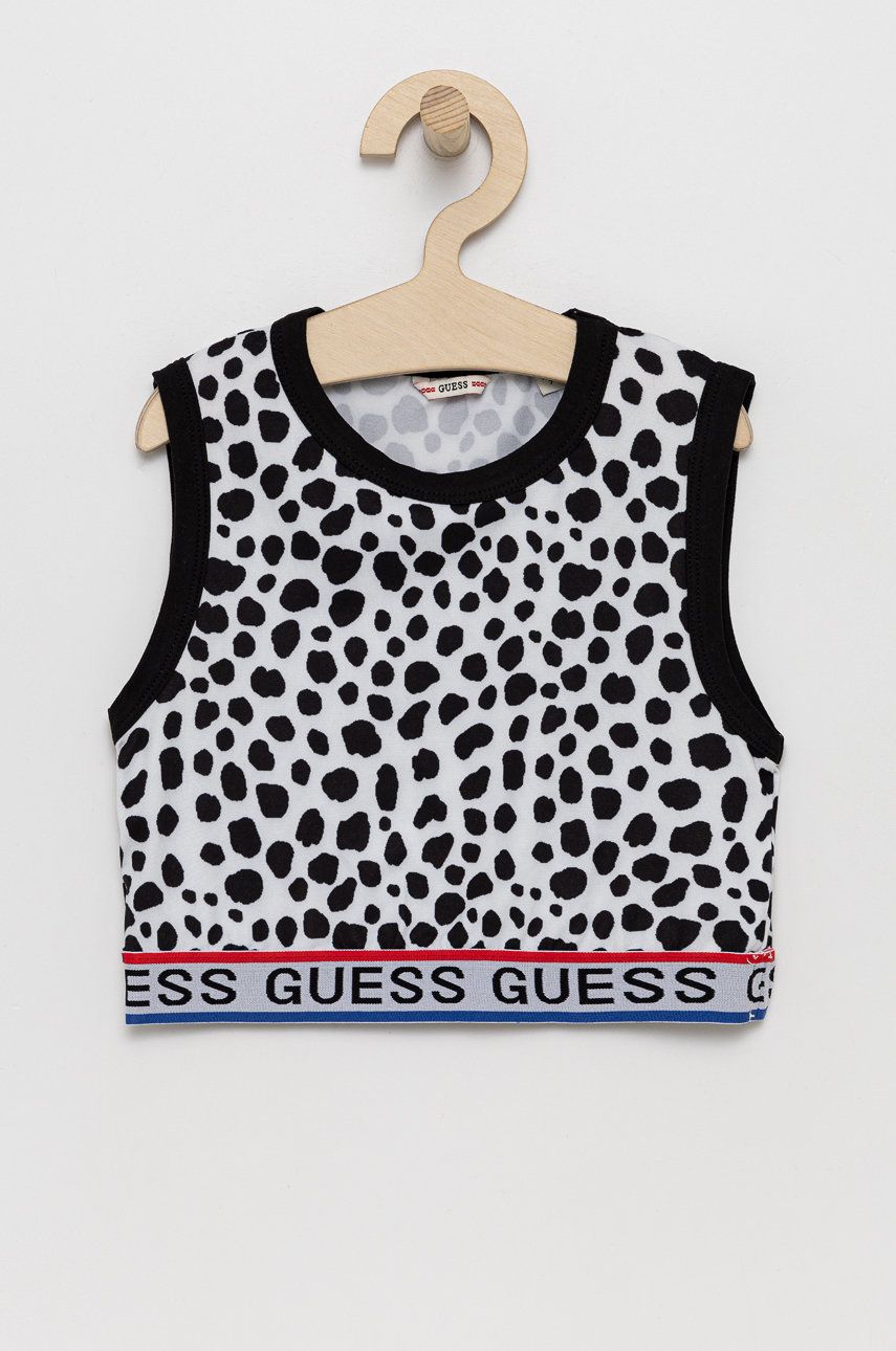 Дитячий топ Guess колір чорний Дитячий топ Guess колір чорний