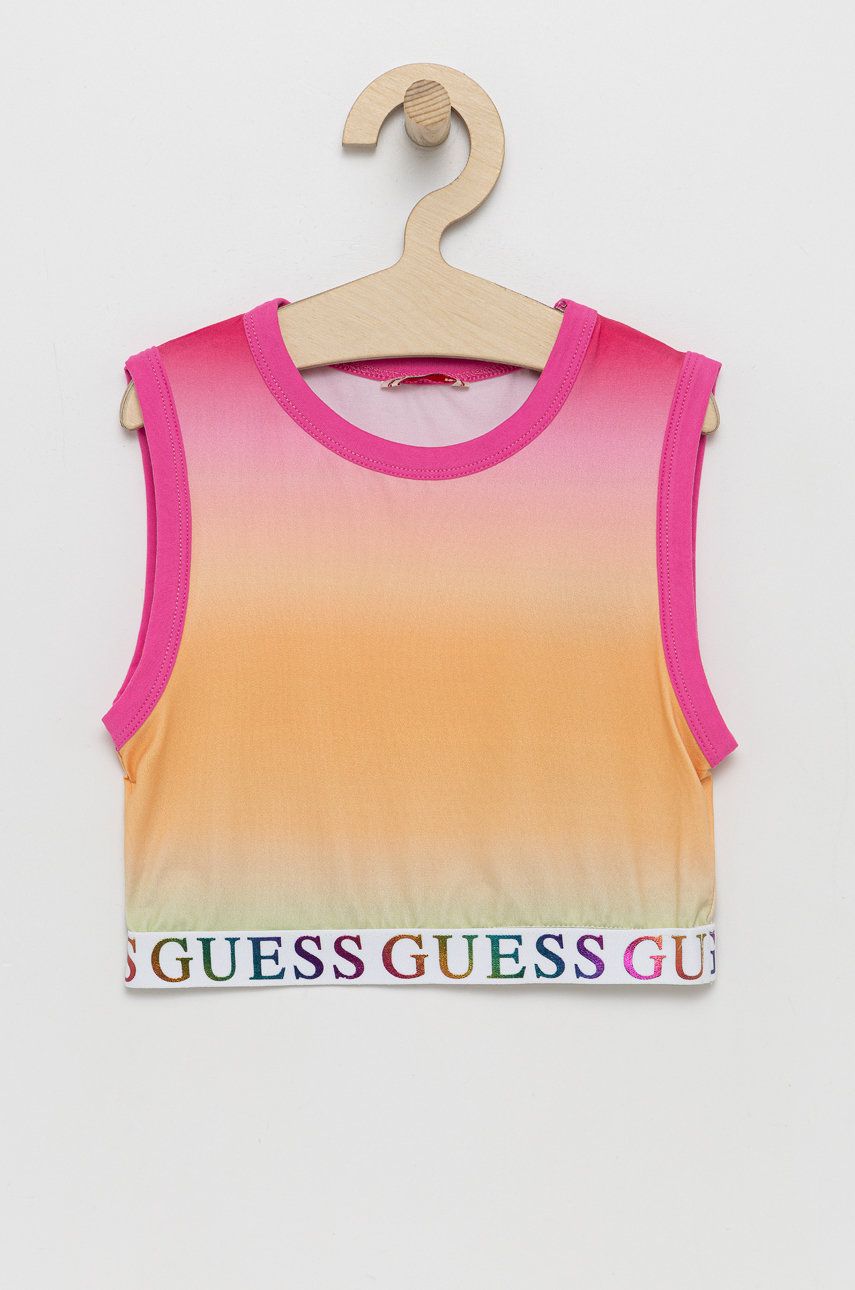 Dětský top Guess - vícebarevná -  Hlavní materiál: 90% Polyester