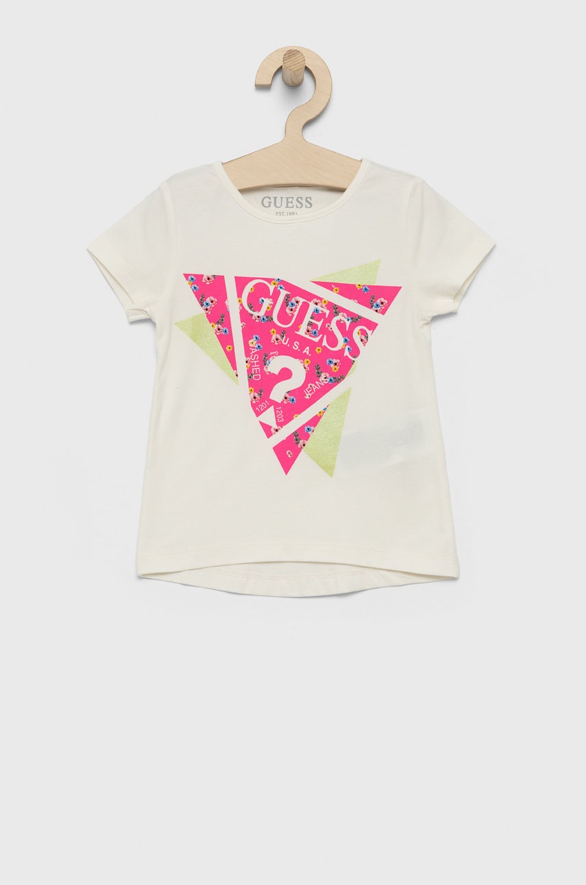 

Детска тениска Guess в бяло, Бял