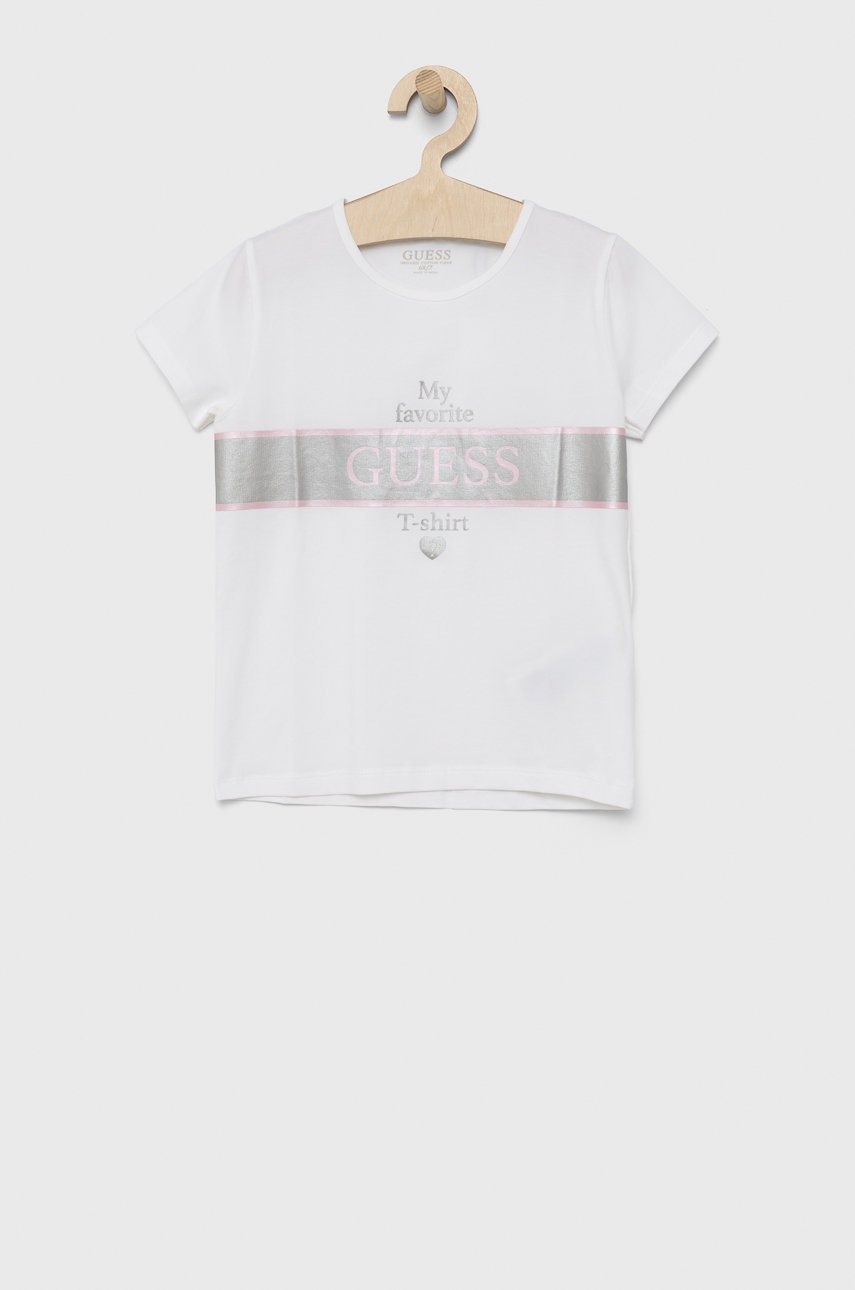 

Детска тениска Guess в бяло, Бял