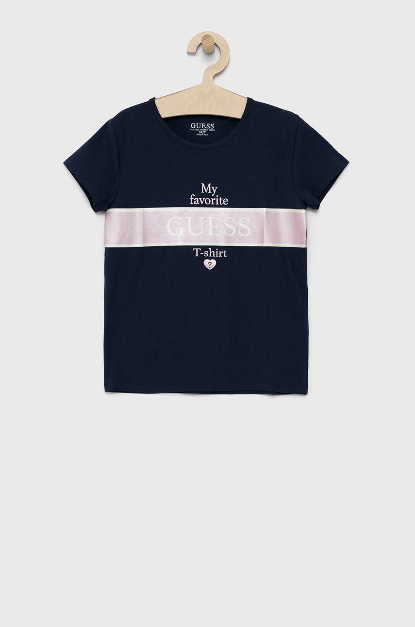 

Детска тениска Guess в тъмносиньо, Тъмносин