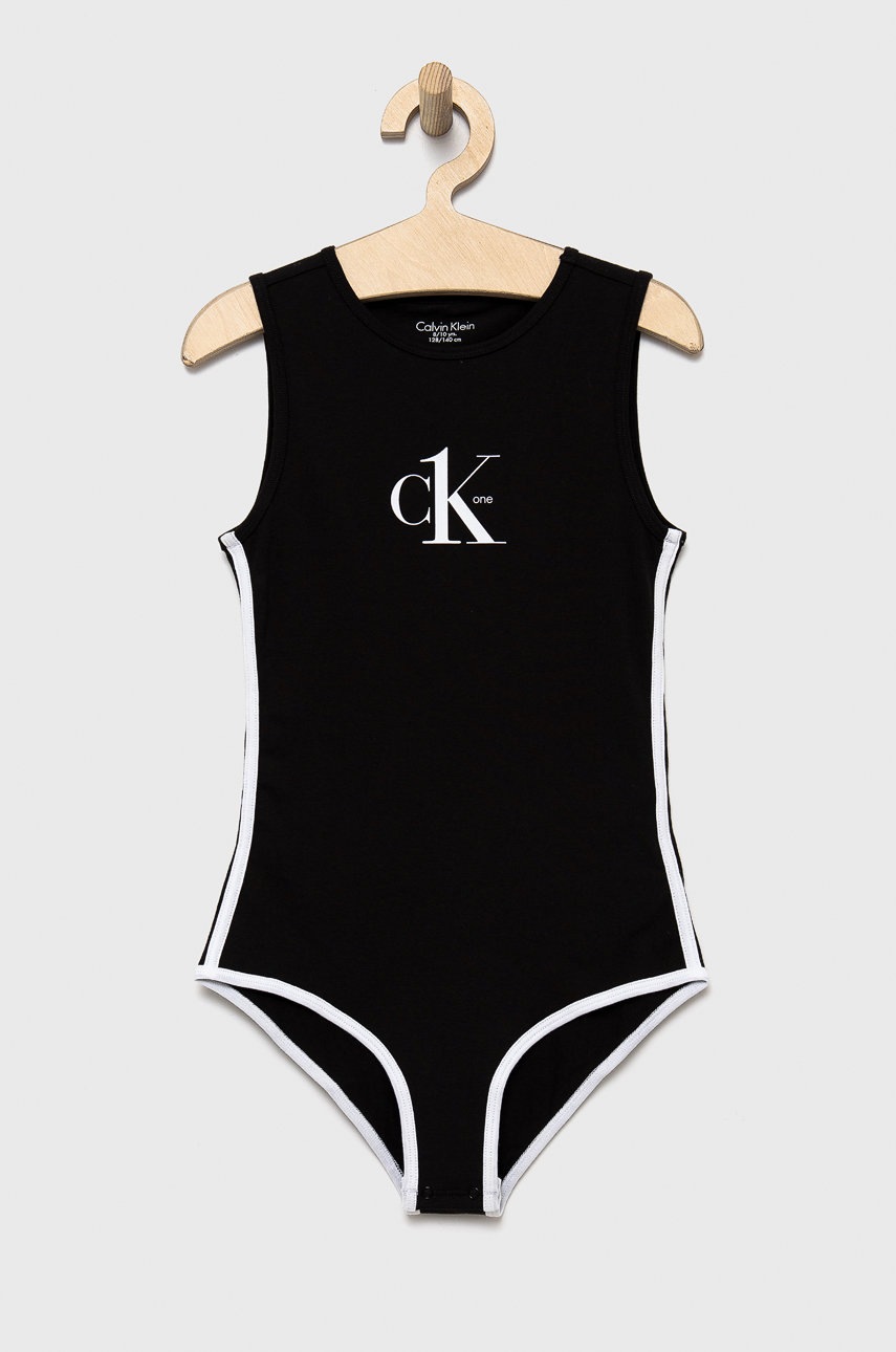 

Детски топ Calvin Klein Underwear в черно, Черен