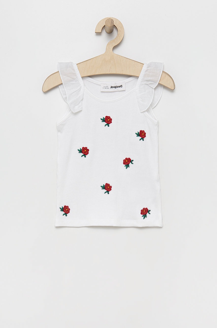 

Детский топ Desigual цвет белый