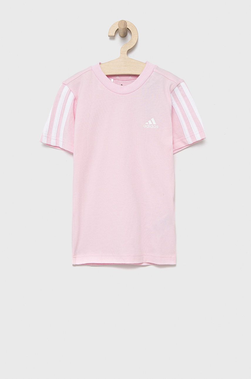 adidas Performance tricou de bumbac pentru copii culoarea roz 2023 ❤️ Pret Super answear imagine noua 2022