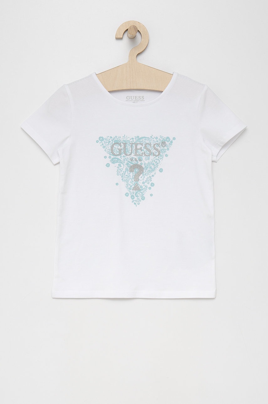 

Детска тениска Guess в бяло, Бял