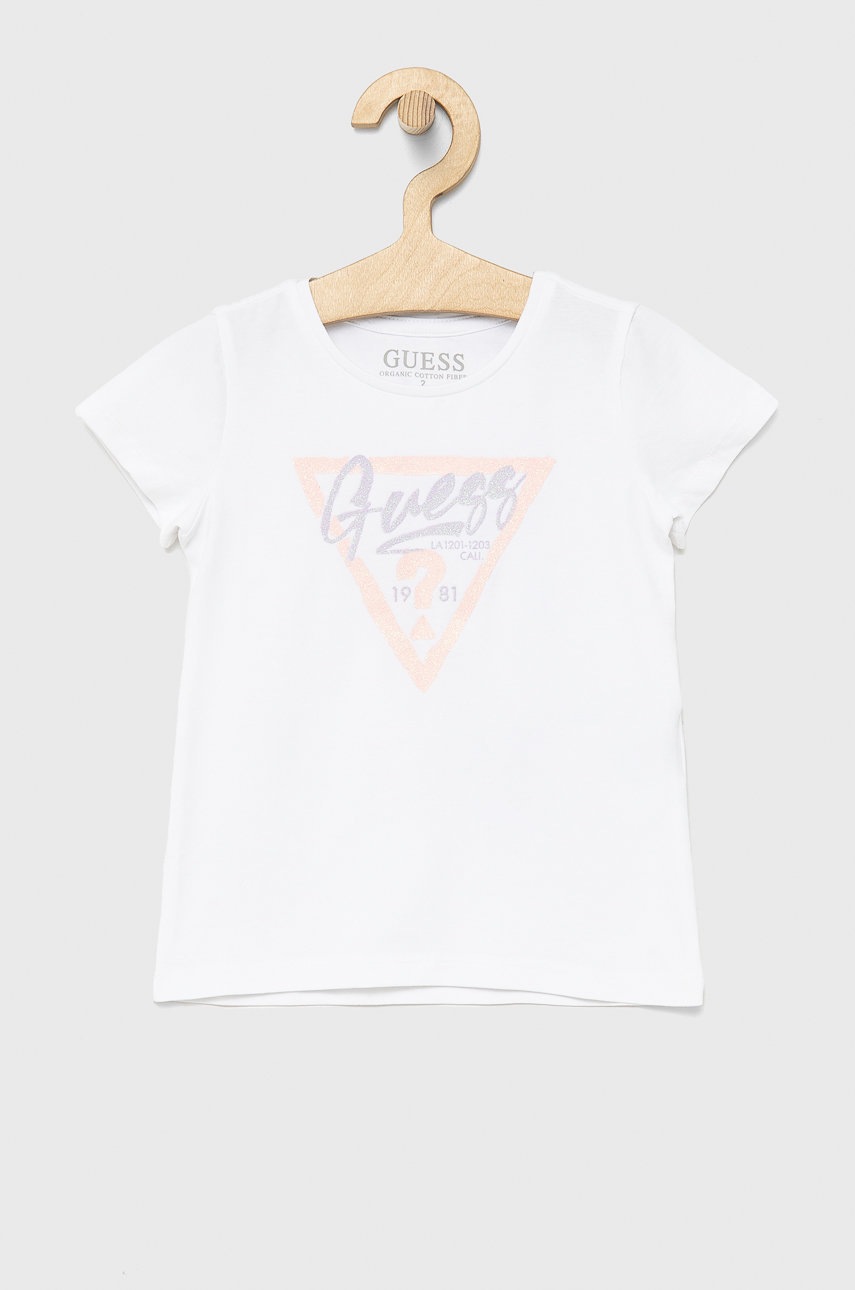 

Детска тениска Guess в бяло, Бял