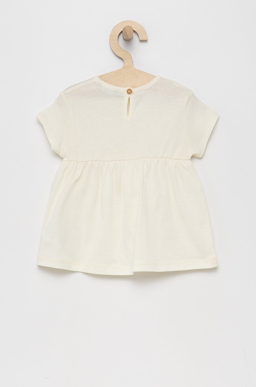 

Дитяча бавовняна сукня United Colors of Benetton колір бежевий mini розкльошена