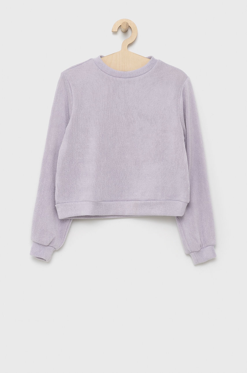 Kids Only bluza copii culoarea violet, neted