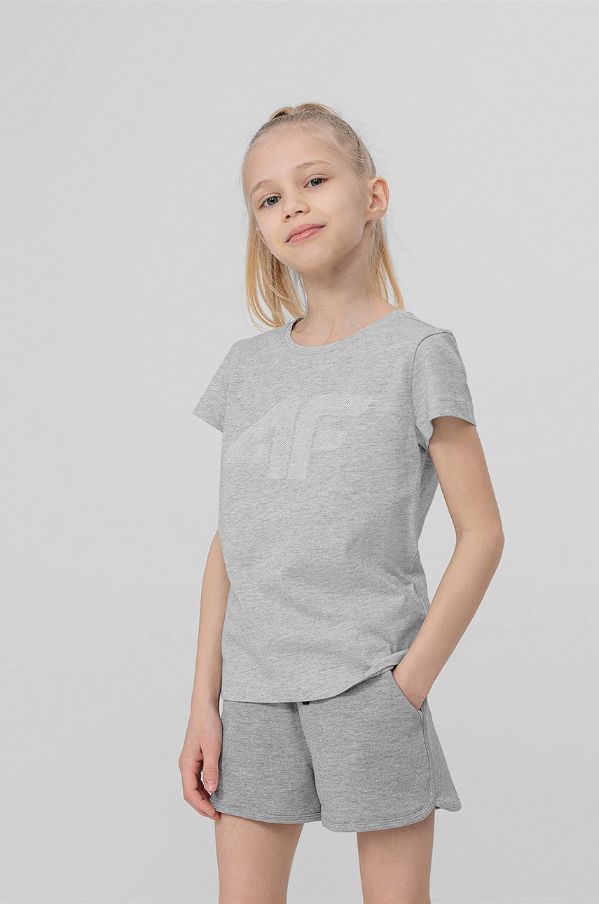 

Детска тениска 4F в сиво, Сив