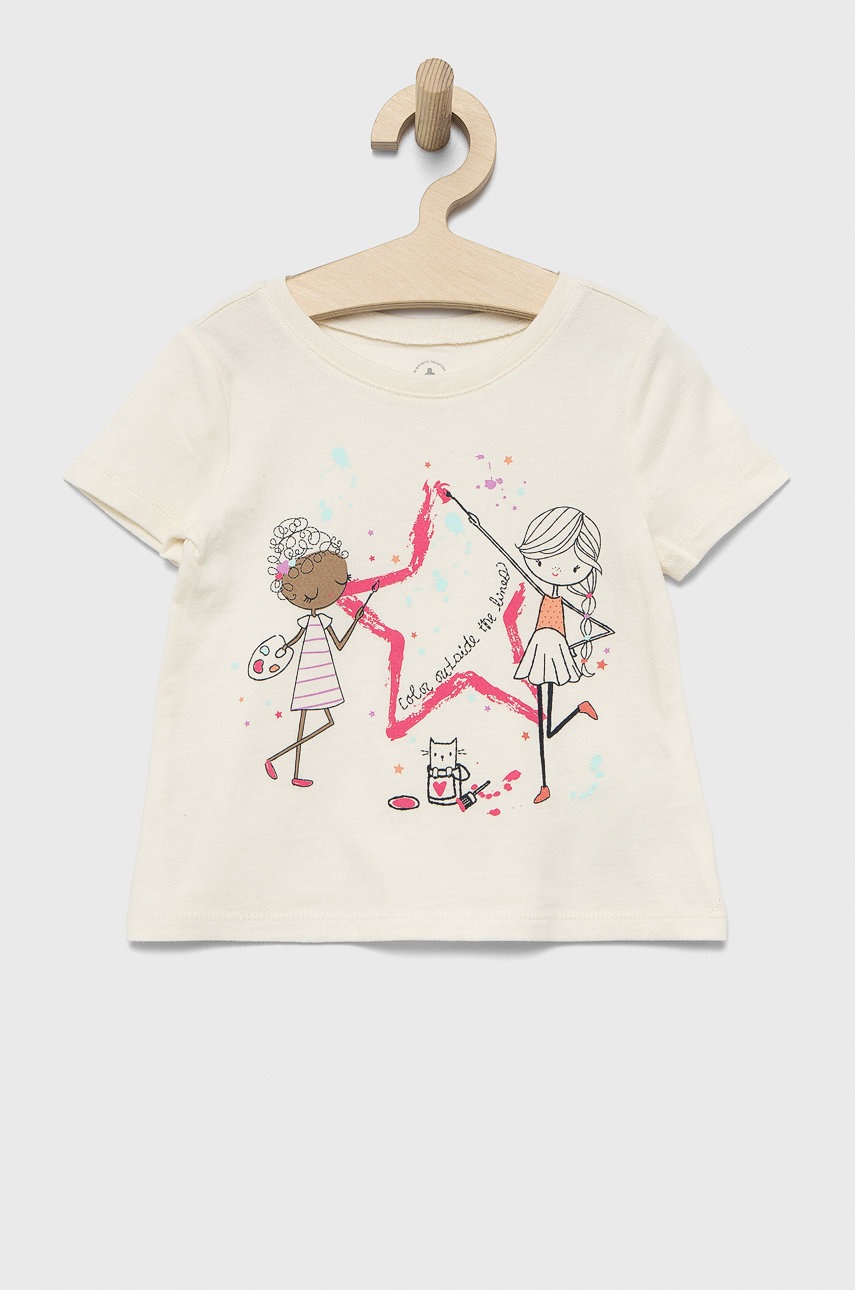 

Детска памучна тениска GAP в бежово, Бежов