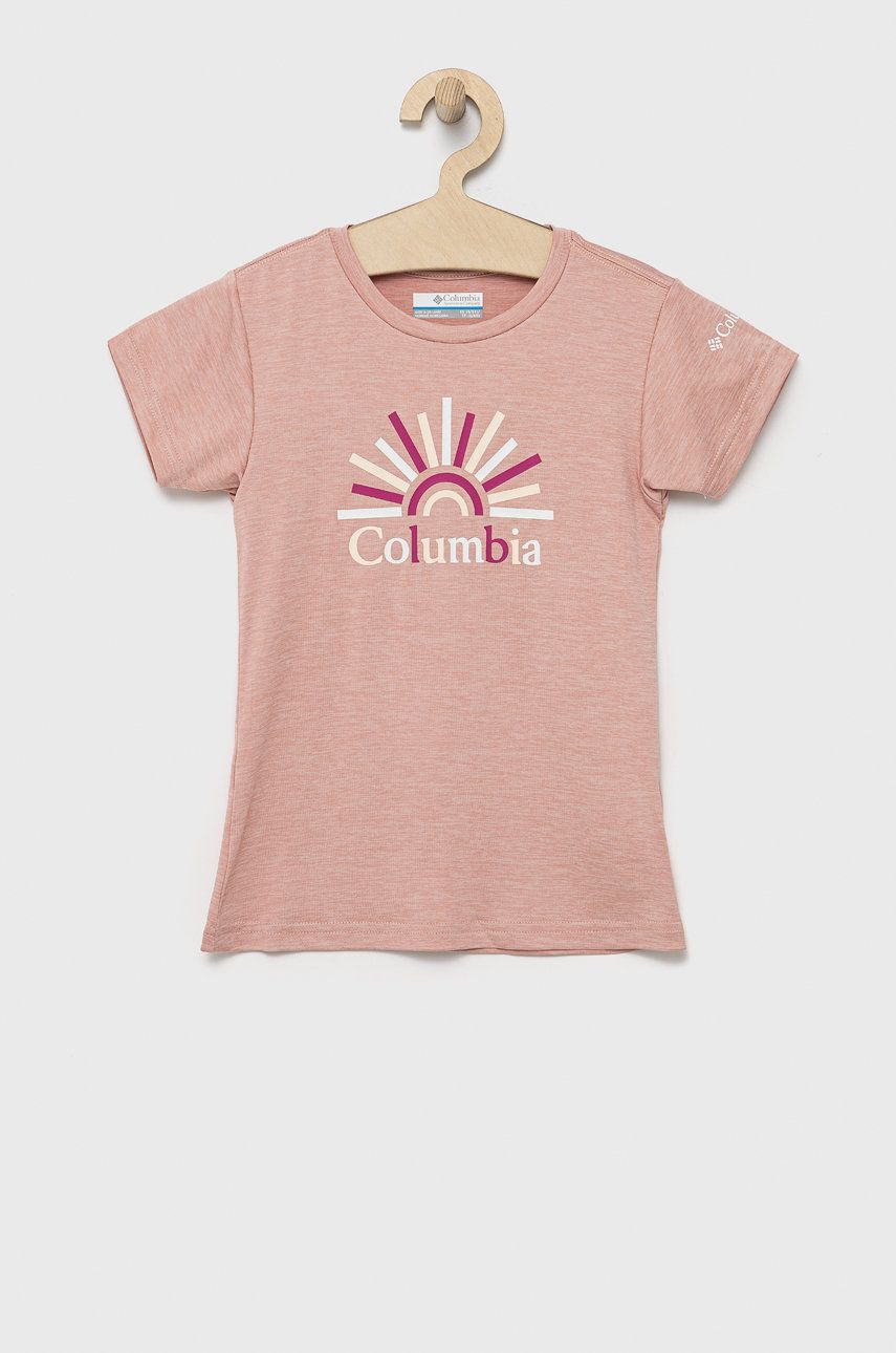 Columbia tricou copii culoarea roz