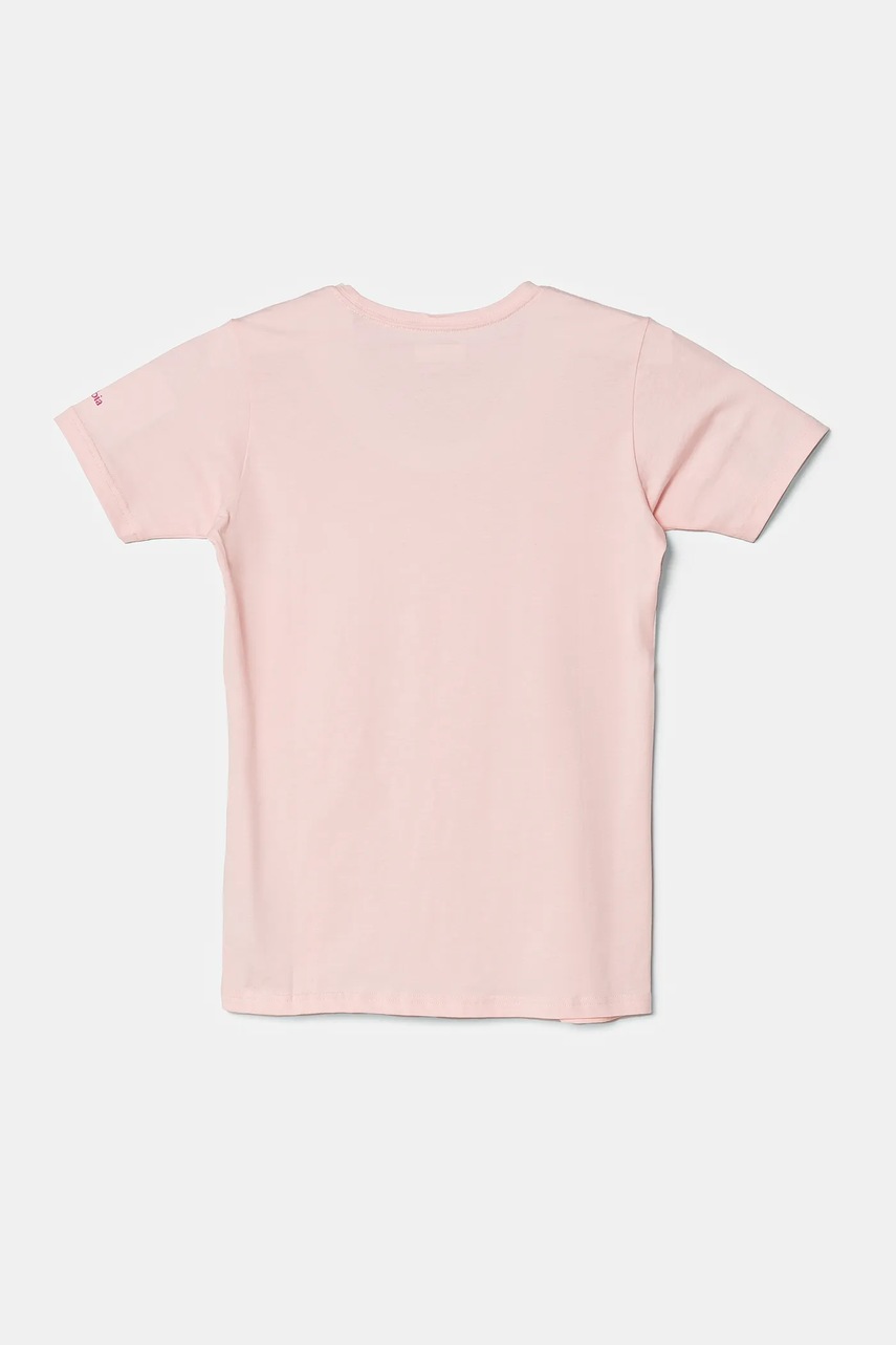 Дитяча бавовняна футболка Columbia колір рожевий Дитяча бавовняна футболка Columbia колір рожевий