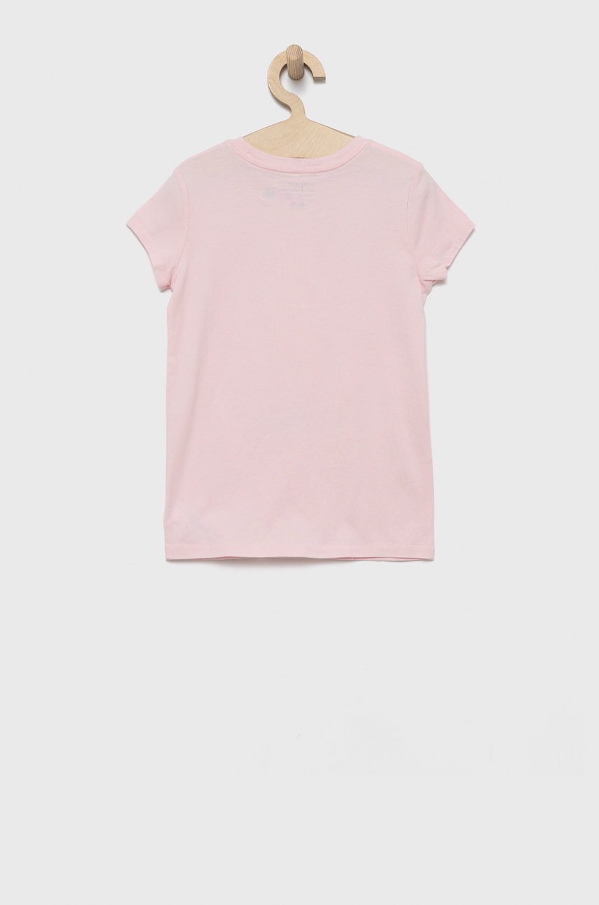 

Дитяча бавовняна футболка Polo Ralph Lauren колір рожевий