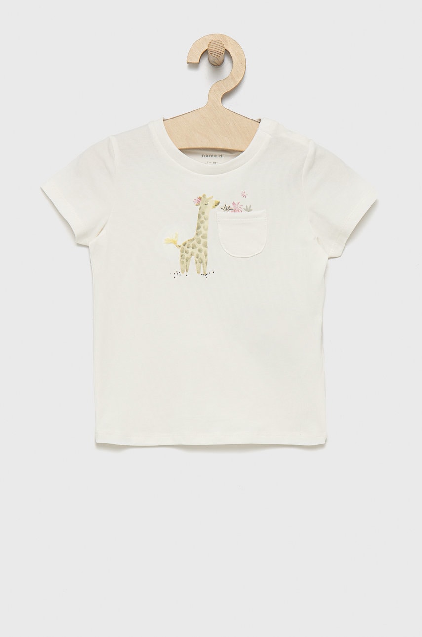 Детская футболка Name it цвет белый Детская футболка Name it цвет белый