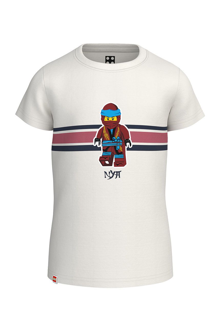 Детская хлопковая футболка Lego Wear цвет белый Детская хлопковая футболка Lego Wear цвет белый