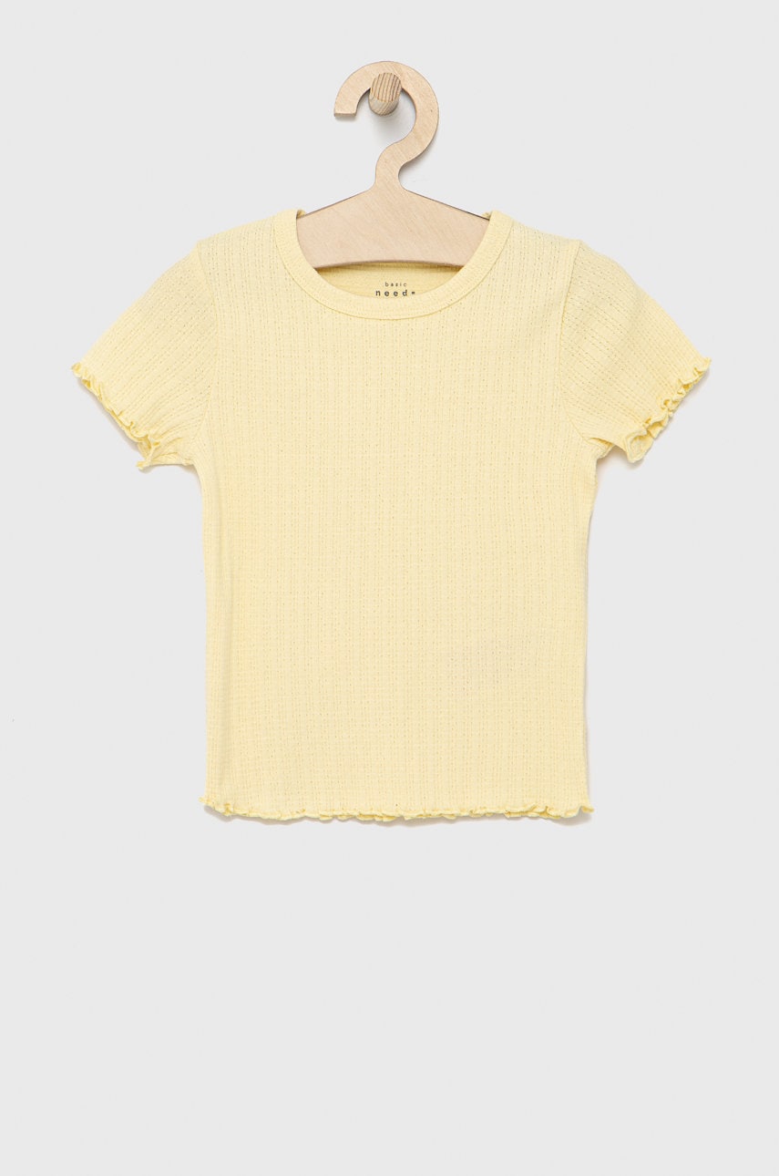 Name It tricou copii culoarea bej