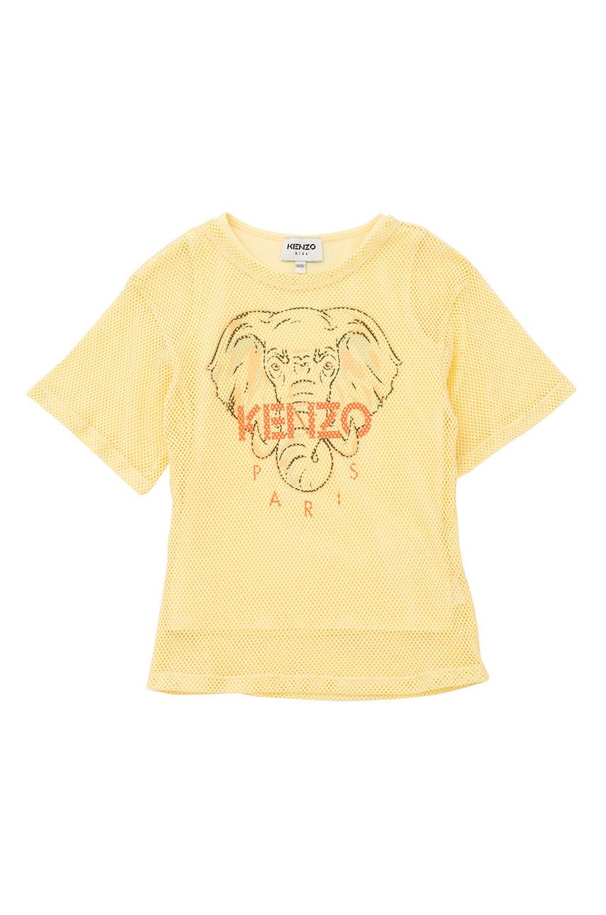 Kenzo Kids tricou de bumbac pentru copii culoarea galben answear.ro imagine promotii 2022