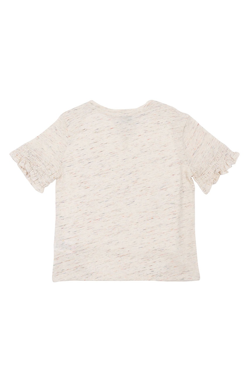 

Хлопковая футболка Kenzo Kids цвет бежевый