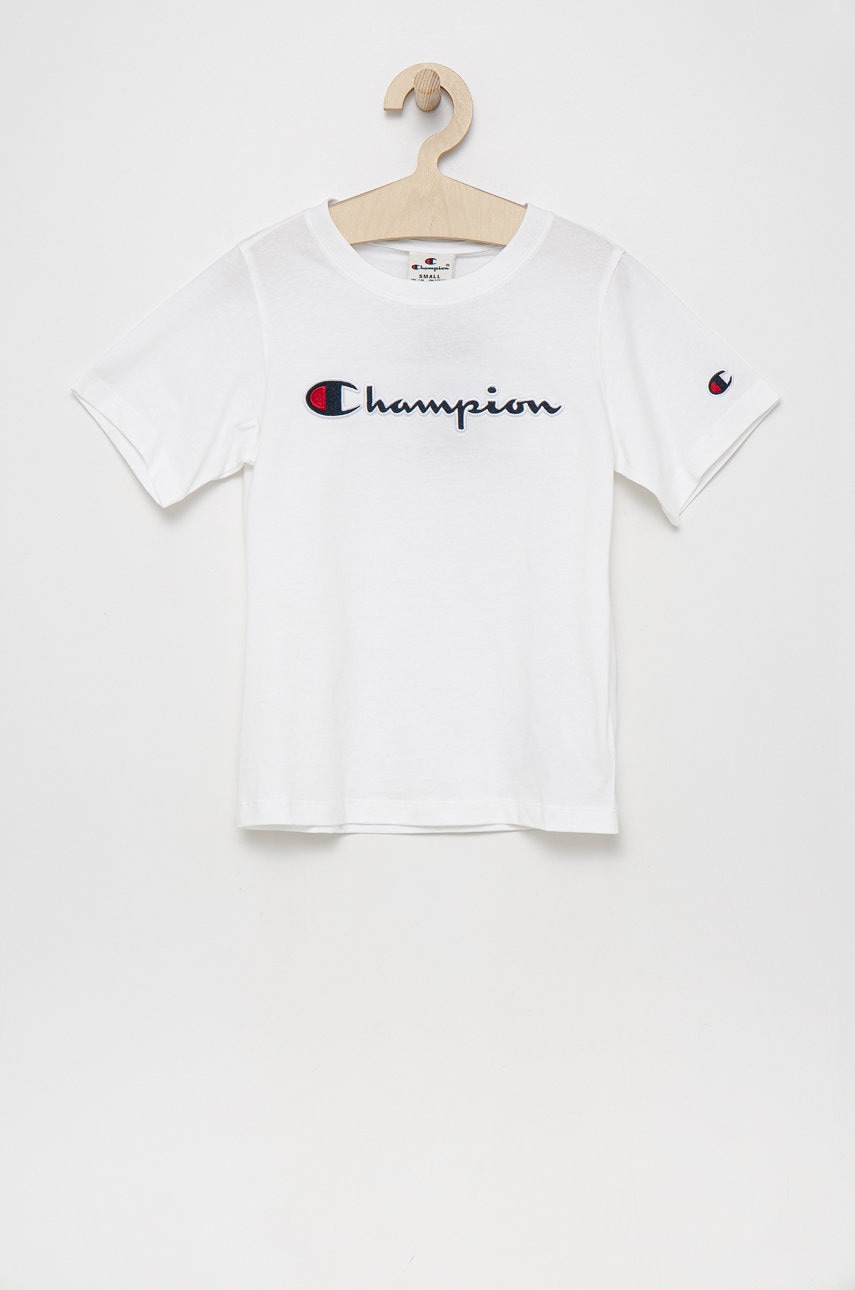 Champion tricou de bumbac pentru copii 404336 culoarea alb
