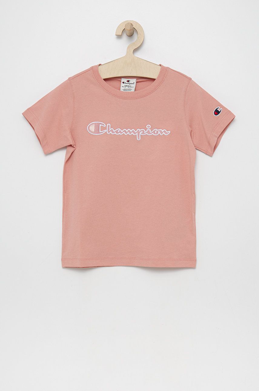 Champion tricou de bumbac pentru copii 404336 culoarea roz