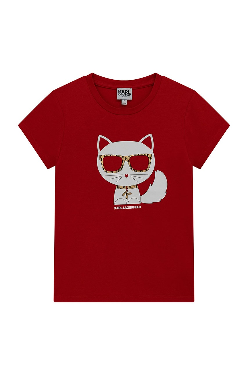 

Детска тениска Karl Lagerfeld в червено, Червен