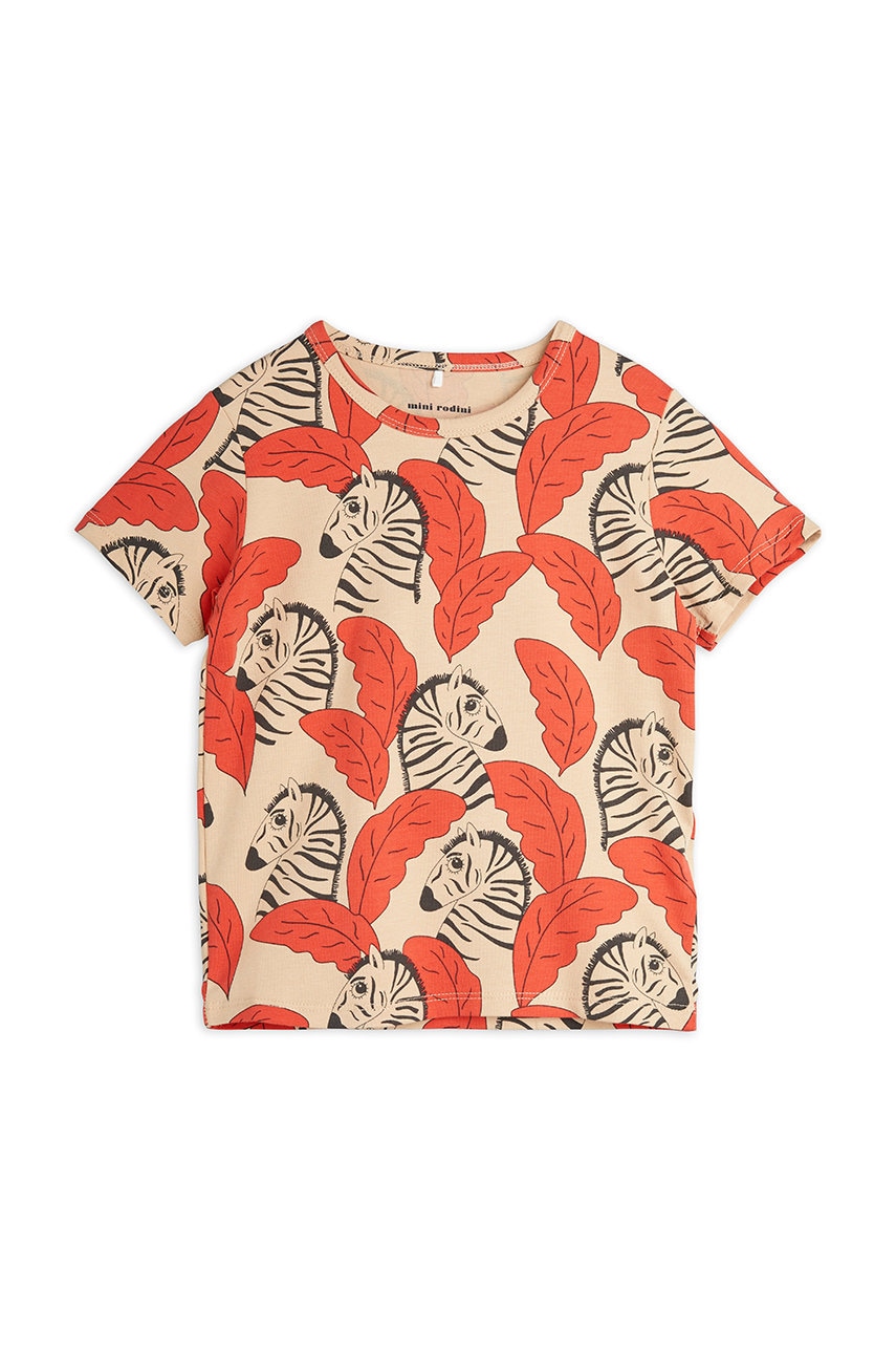 Детская футболка Mini Rodini цвет красный узорная в Киеве Детская футболка Mini Rodini цвет красный узорная в Киеве