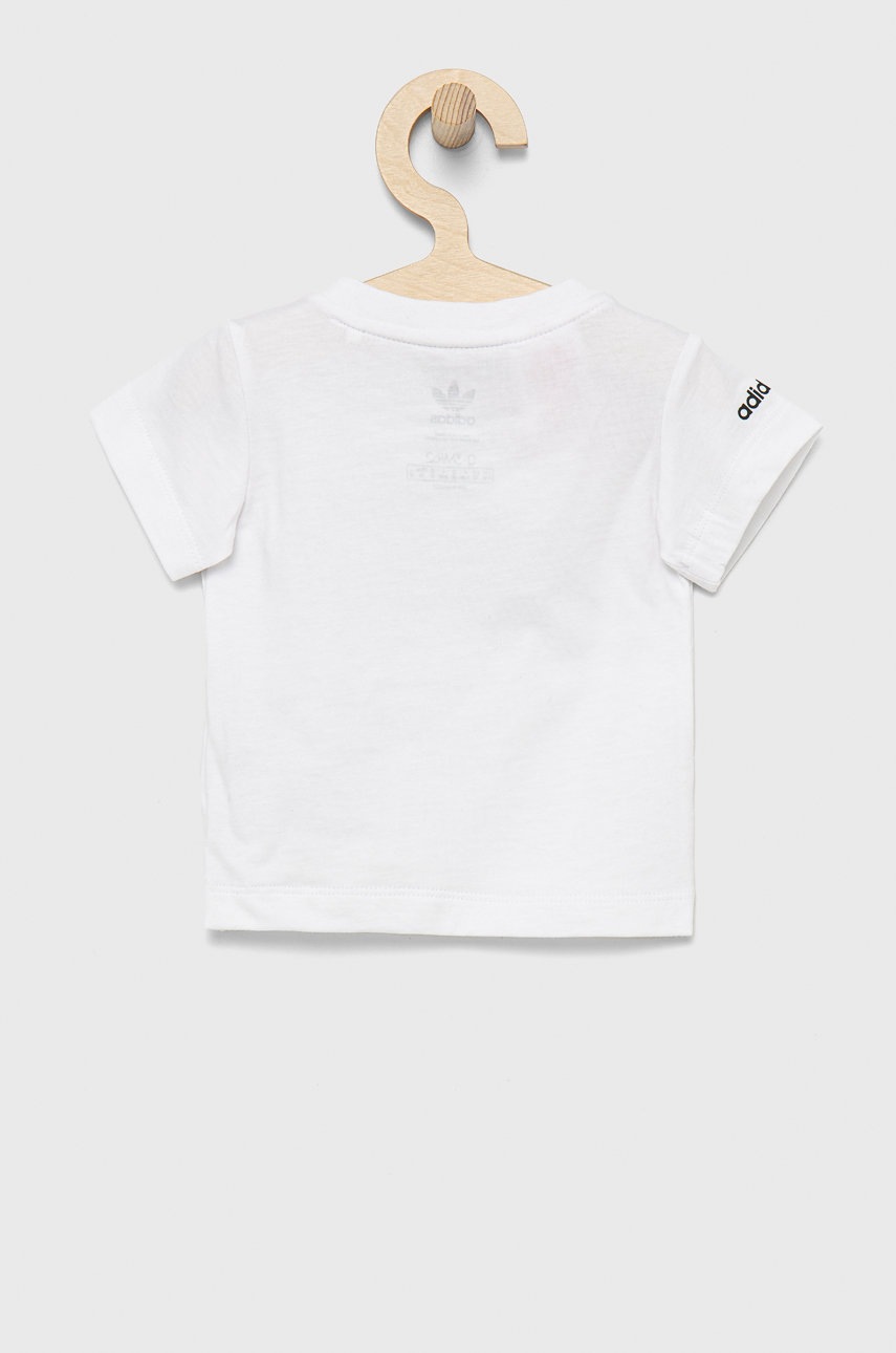 

Детская футболка adidas Originals HE2068 цвет белый с принтом