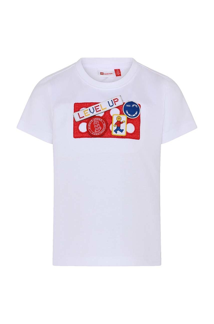 

Детская футболка Lego Wear цвет белый с принтом