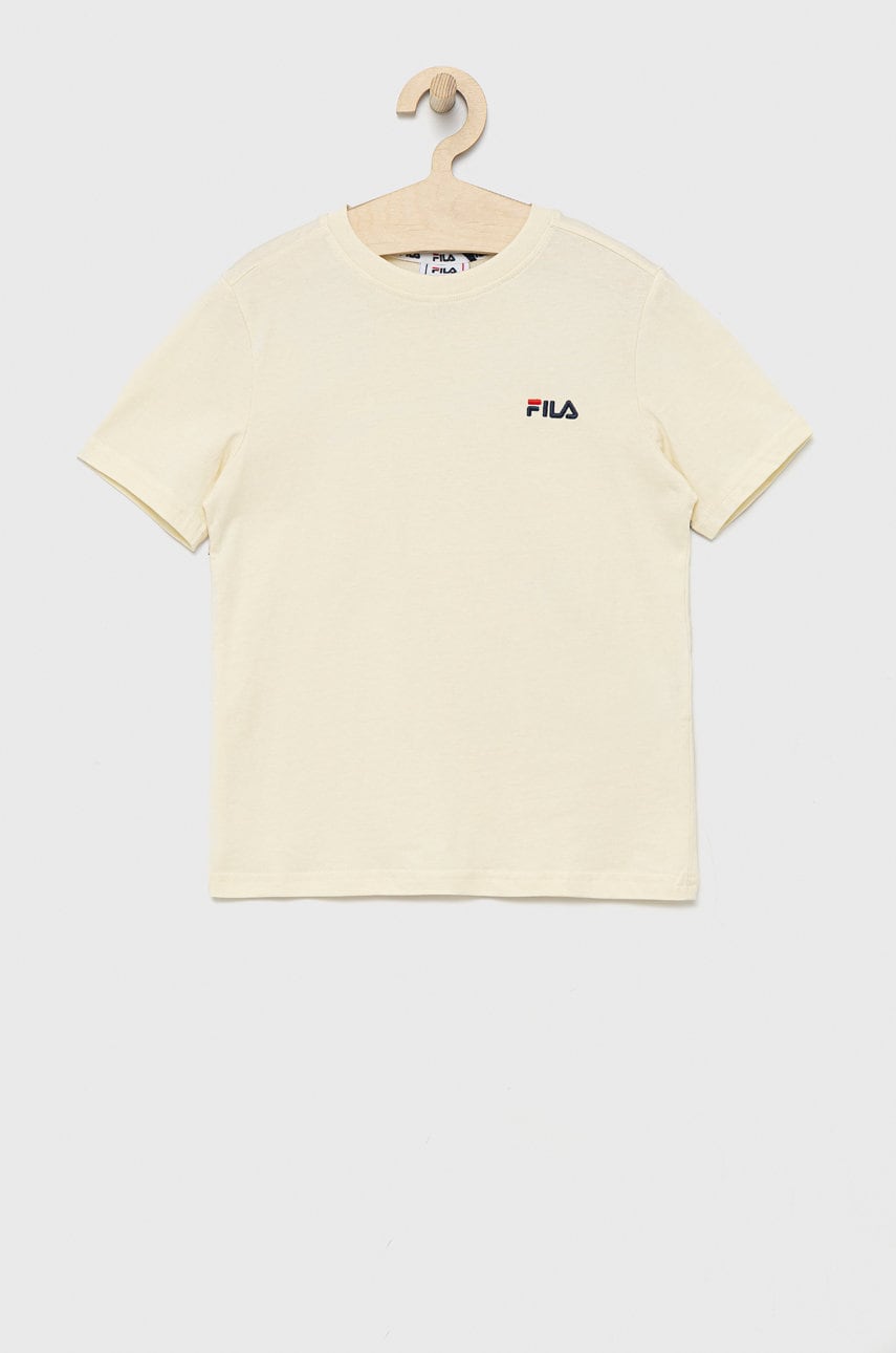 Fila tricou de bumbac pentru copii culoarea bej, cu imprimeu
